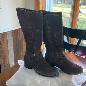 Clarks Women's Heeled Boots - Dark Brown